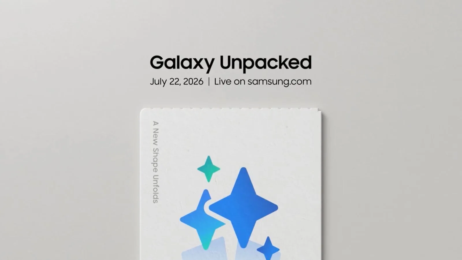 Samsung подтвердила слухи о дате презентации складных смартфонов

Samsung официально объявила, что презентация Unpacked состоится 22 июля в Лондоне. Посмотреть его можно будет в том числе в прямом эфире на сайте компании и YouTube. Слоган события: «Разворачивается новая форма». Главными звездами шоу, по слухам, станут складные Galaxy Z Fold 8, Z Fold 8 Ultra и Z Flip 8.

Также ожидается показ новых умных часов и первых умных очков компании. Хотя точные характеристики пока держатся в секрете, компания уже запустила программу раннего бронирования. Если зарегистрироваться до презентации, можно получить подарочный кредит на 30 долларов при последующем заказе.

Кроме того, среди зарегистрировавшихся разыграют десять подарочных карт на 500 долларов каждая. Чтобы участвовать, достаточно указать имя и адрес электронной почты.

#технологии #samsung #складные_смартфоны #galaxy_z_fold