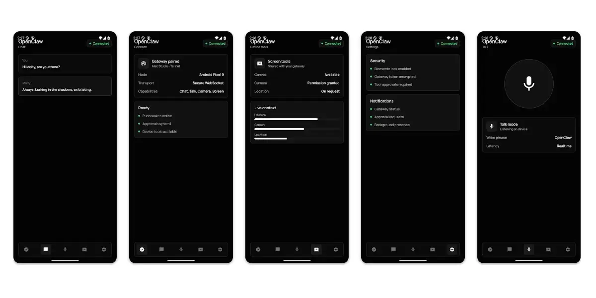 Популярный сервис ИИ-агентов OpenClaw получил приложение для телефонов

Платформа для создания автономных ИИ-агентов OpenClaw представила официальные приложения для Android и iOS. Они позволяют общаться с помощником, что работает на ПК или сервере, прямо с телефона. Чтобы начать, нужно настроить шлюз OpenClaw на своём устройстве, затем связать с ним телефон. После этого доступны чат, голосовой режим, подтверждение действий, которые запрашивает помощник, а также уведомления о статусе задач. Если разрешить, приложение может пользоваться камерой, экраном, геолокацией и уведомлениями.

Однако первые отзывы оказались далеко не восторженными. Пользователи в соцсетях жалуются на сырость разработки. У многих не получается связать приложение со шлюзом, а у тех, кому это удалось, «всё равно ничего не работает».

#технологии #искусственный_интеллект #мобильные_приложения #openclaw